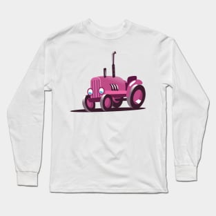 Pink Tractor Long Sleeve T-Shirt